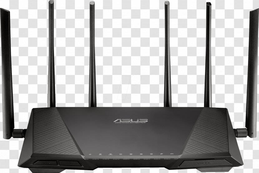 ASUS RT-AC3200 Wireless Router IEEE 802.11ac Transparent PNG