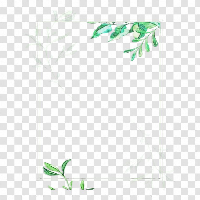 Green Leaf Background - Twig Bamboo Transparent PNG