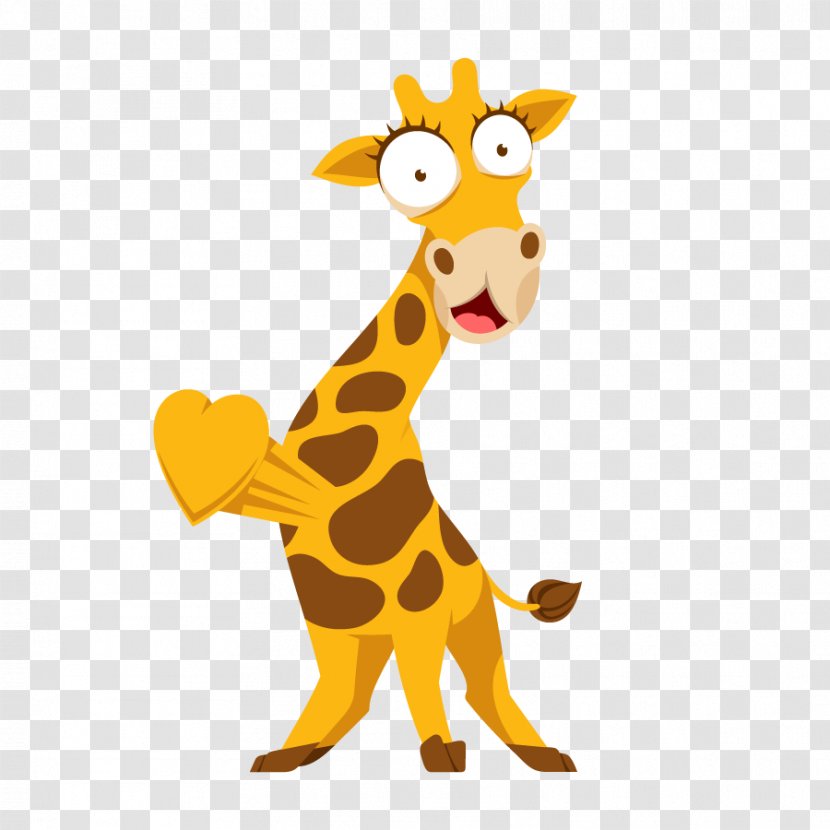 Giraffe Cat Terrestrial Animal Tail Clip Art - Mammal Transparent PNG