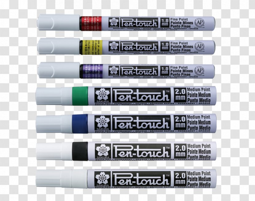 Marker Pen Sakura Pen-Touch Calligrapher Pigma Micron Light - Writing Implement - Water Resistant Mark Transparent PNG
