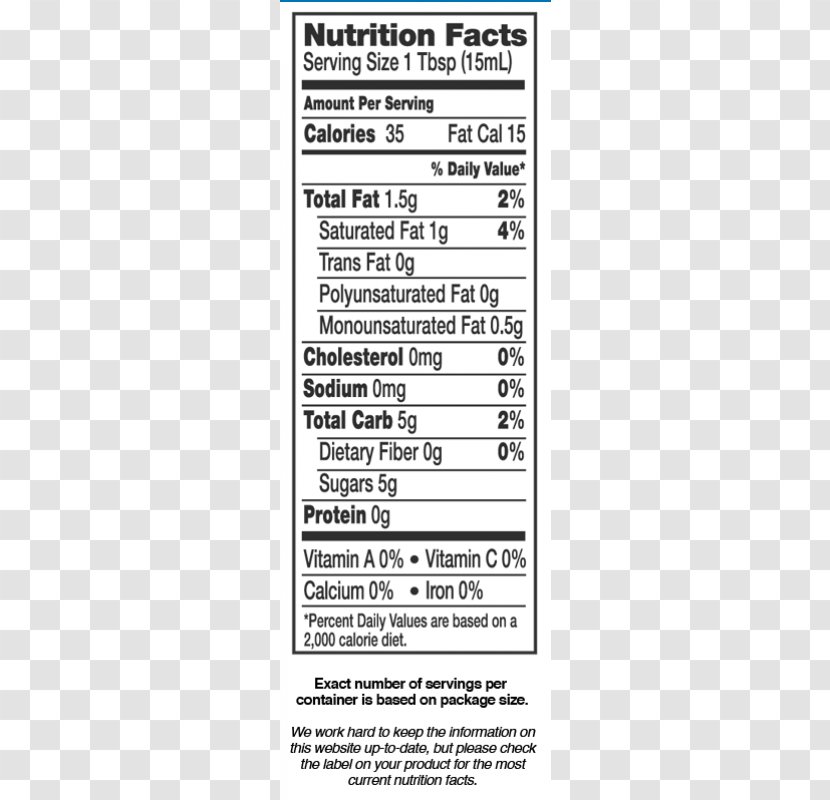 Coffee Non-dairy Creamer Nutrition Facts Label Peanut Butter And Jelly Sandwich - Nondairy Transparent PNG