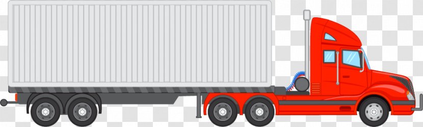 Cargo Commercial Vehicle Truck - Trailer - Car Vector Material Transparent PNG