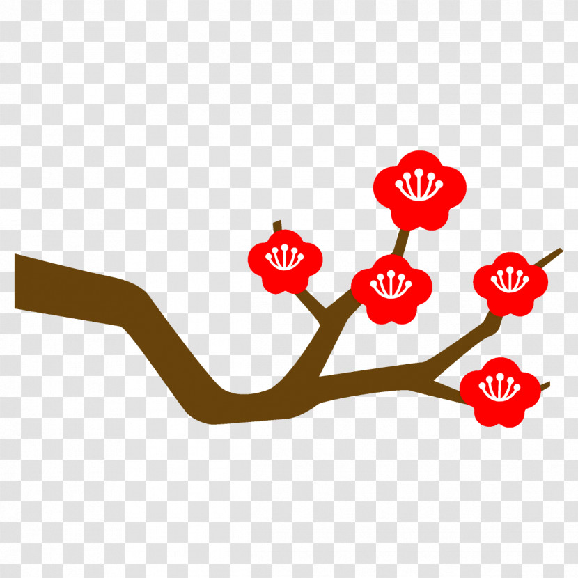 Plum Branch Plum Winter Flower Transparent PNG