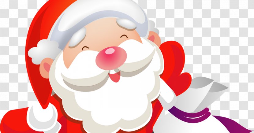 Santa Claus Christmas Gift Father Child - Fictional Character Transparent PNG
