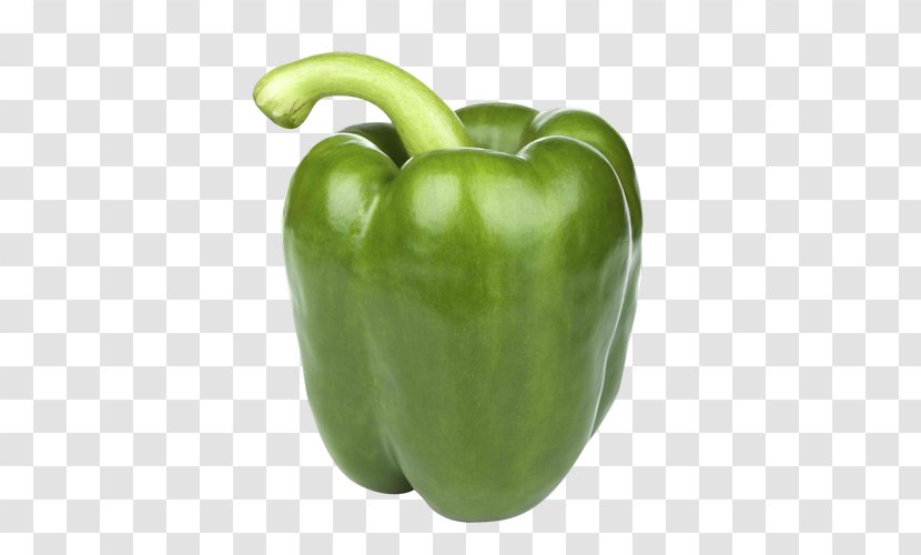 Bell Pepper Chili Vegetable Organic Food - Nightshade Family - Green Transparent PNG