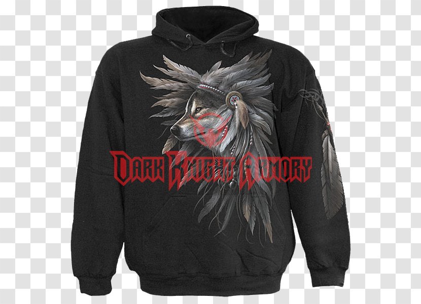 Hoodie T-shirt Jacket Sweater Top - Clothing - Wolf Totem Transparent PNG