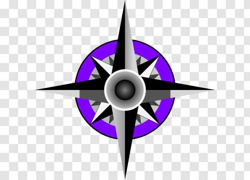 Compass Rose Drawing - Symbol Shuriken Transparent PNG