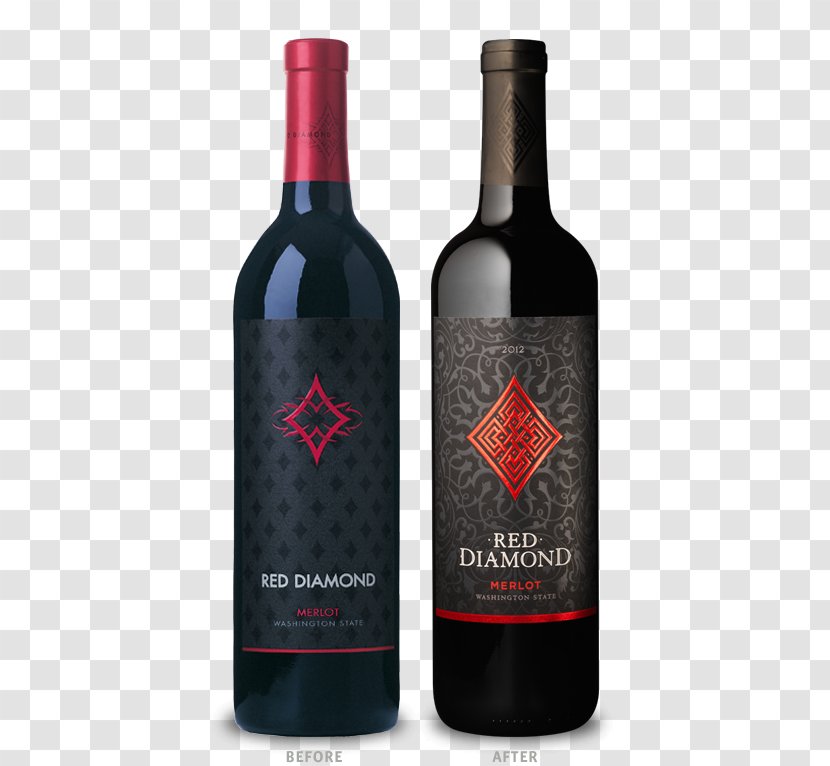 Red Wine Merlot Glass Bottle Transparent PNG