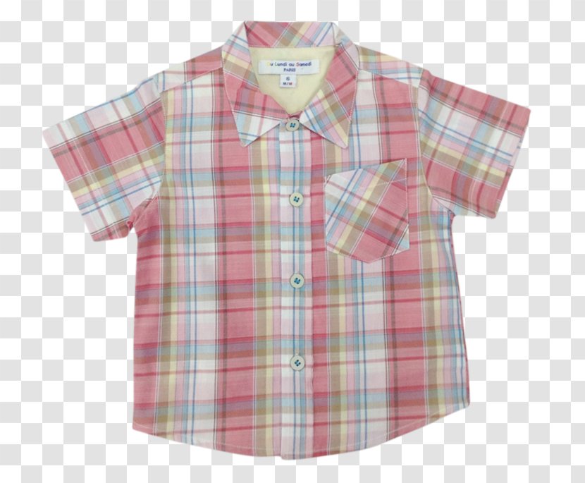 Blouse Dress Shirt Tartan Collar Sleeve - Clothing Transparent PNG