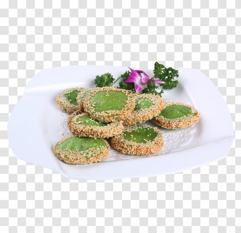 Green Tea Dim Sum Breakfast Teacake - Flower - Product Pie Transparent PNG