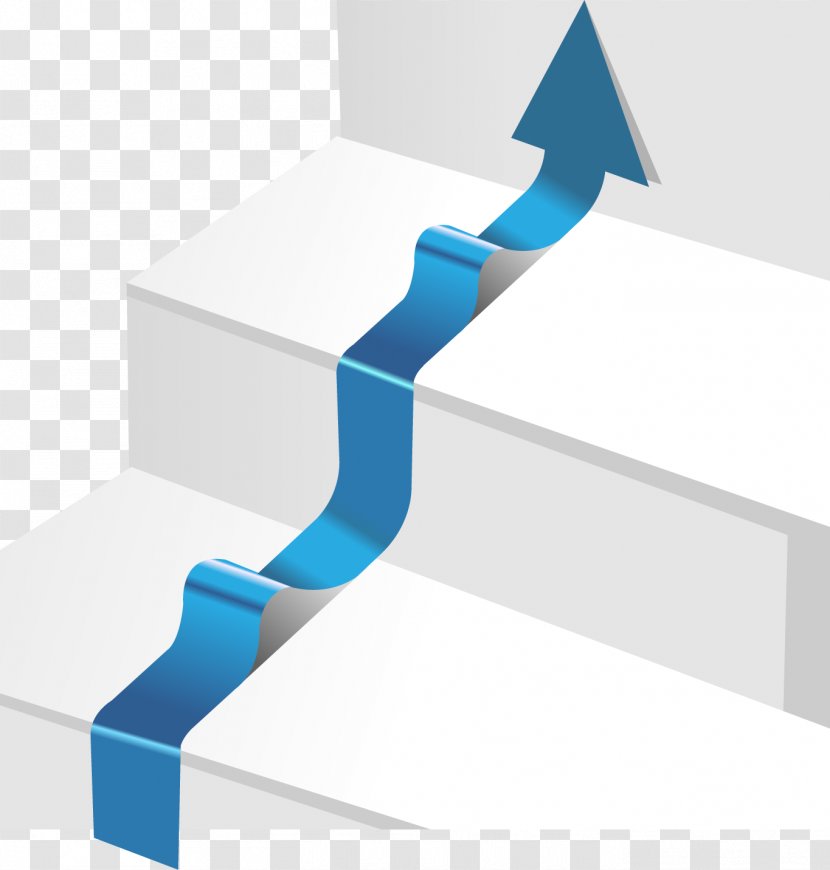 Paper Stairs - Diagram - Vector Arrow Painted Transparent PNG
