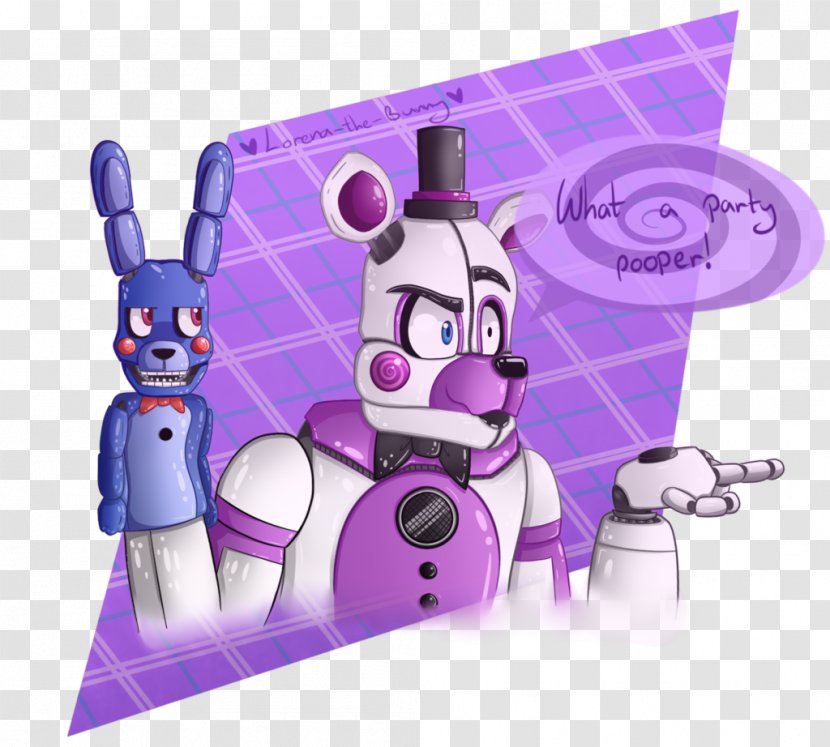 DeviantArt Five Nights At Freddy's: Sister Location - Purple - Party Pooper Transparent PNG