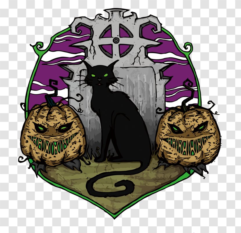 Halloween Cat Drawing - Cauldron Small To Mediumsized Cats Transparent PNG