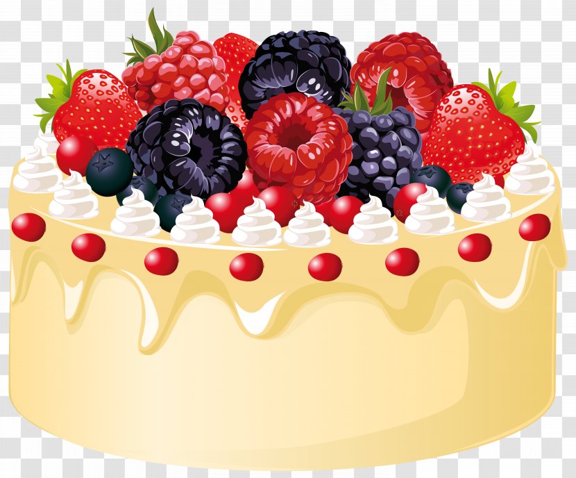 Fruitcake Wedding Cake Birthday Clip Art - Berry - Fruit With Candle Clipart Image Transparent PNG