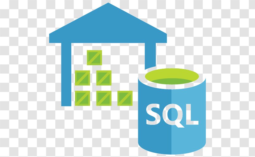 Microsoft Azure SQL Database Data Warehouse - Green - Perspective Clipart Transparent PNG