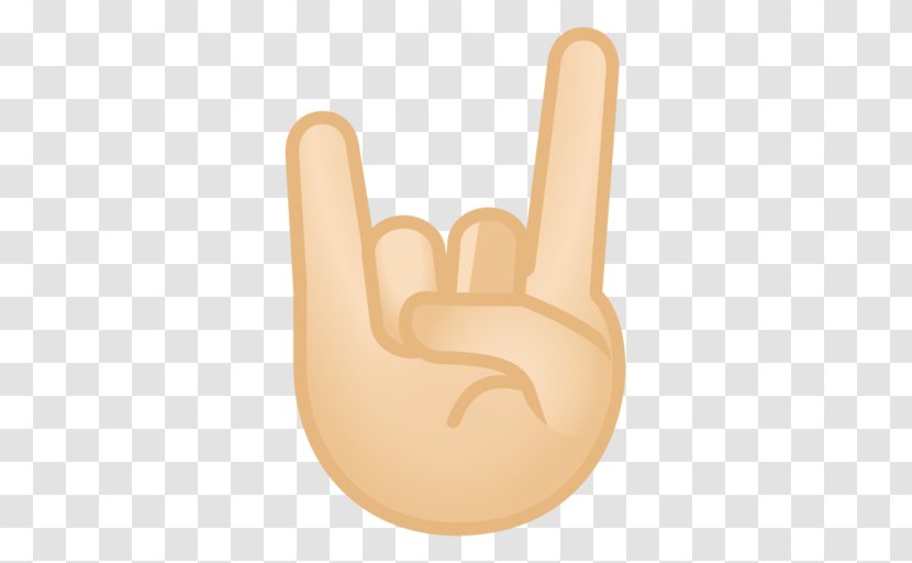 Human Skin Color Emoji Thumb Sign Of The Horns Fitzpatrick Scale - Rock Transparent PNG