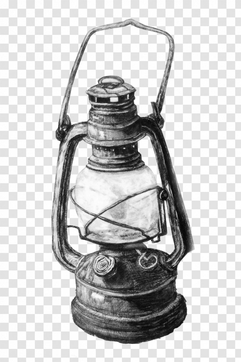 Poster Drawing Oil Lamp - Light Fixture - Hand Painted Transparent PNG