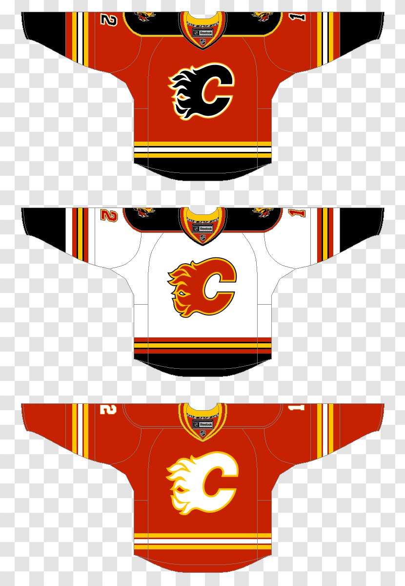 Calgary Flames National Hockey League Ice Third Jersey - Hockeybuzzcom - Logo Transparent PNG