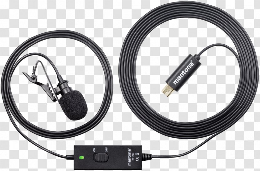 Lavalier Microphone GoPro Action Camera - Data Transfer Cable Transparent PNG