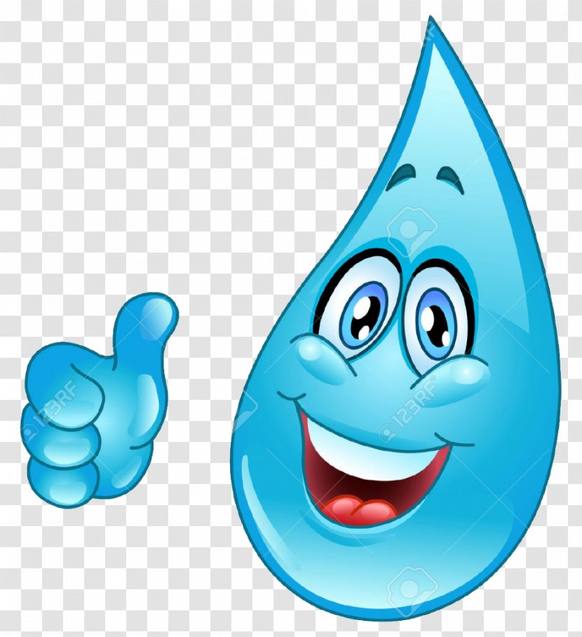 Drop Royalty-free Cartoon - Smiley - Water Day Transparent PNG