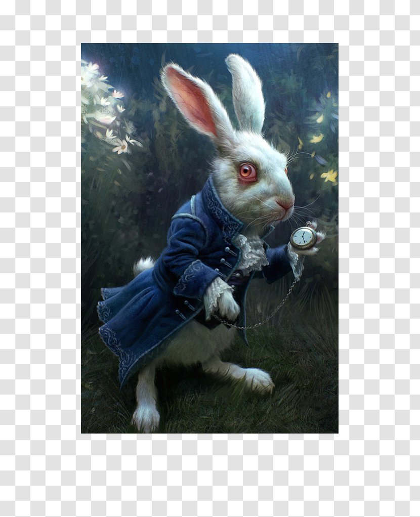 White Rabbit March Hare Alice's Adventures In Wonderland Knave Of Hearts Concept Art - Artist - Alice Transparent PNG
