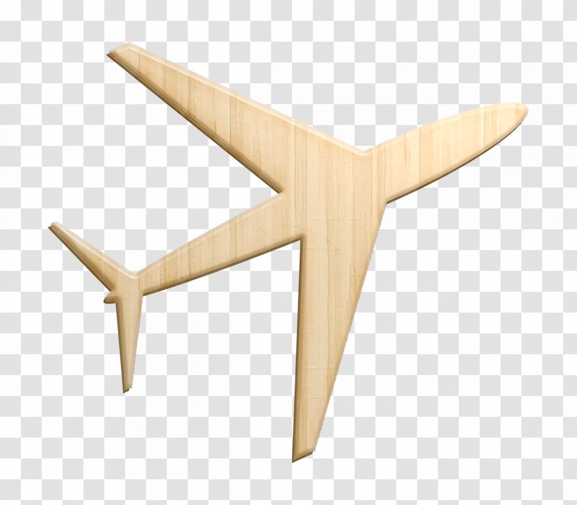 Air Icon Airplane Meanicons - Transport - Beige Plywood Transparent PNG