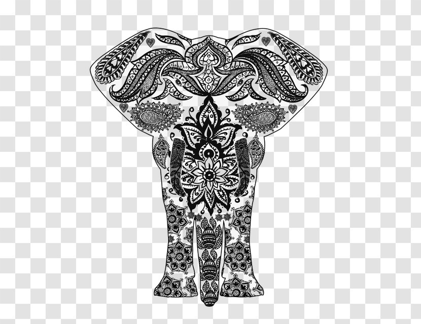 Mandala Coloring Book Meditation - Thailand Elephant Transparent PNG