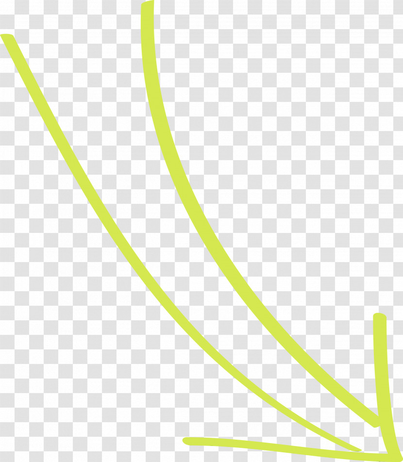 Green Line Yellow Leaf Plant Transparent PNG