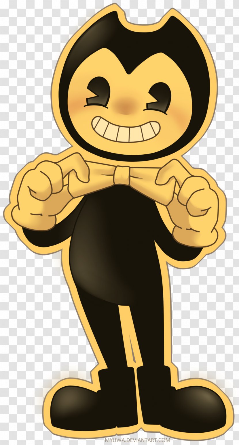 Bendy And The Ink Machine Image Drawing Fan Art Illustration - Heart Transparent PNG