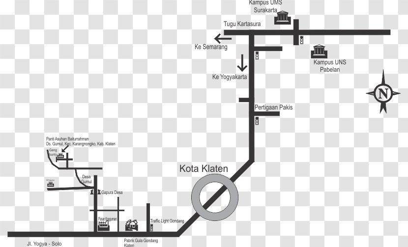 RSPD Klaten Gedung Sunan Pandanaran Karangnongko Map - Plan - Salah Asuhan Transparent PNG