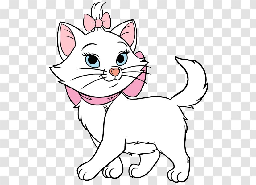 Marie Coloring Book Child The Walt Disney Company - Kitten Transparent PNG