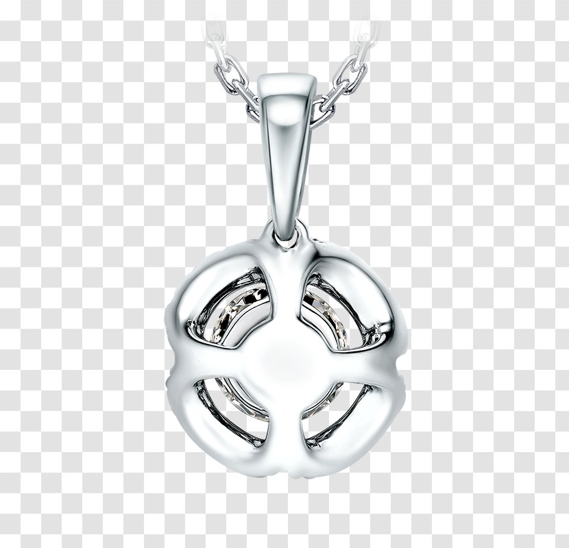 Locket Silver Body Jewellery - Platinum Transparent PNG