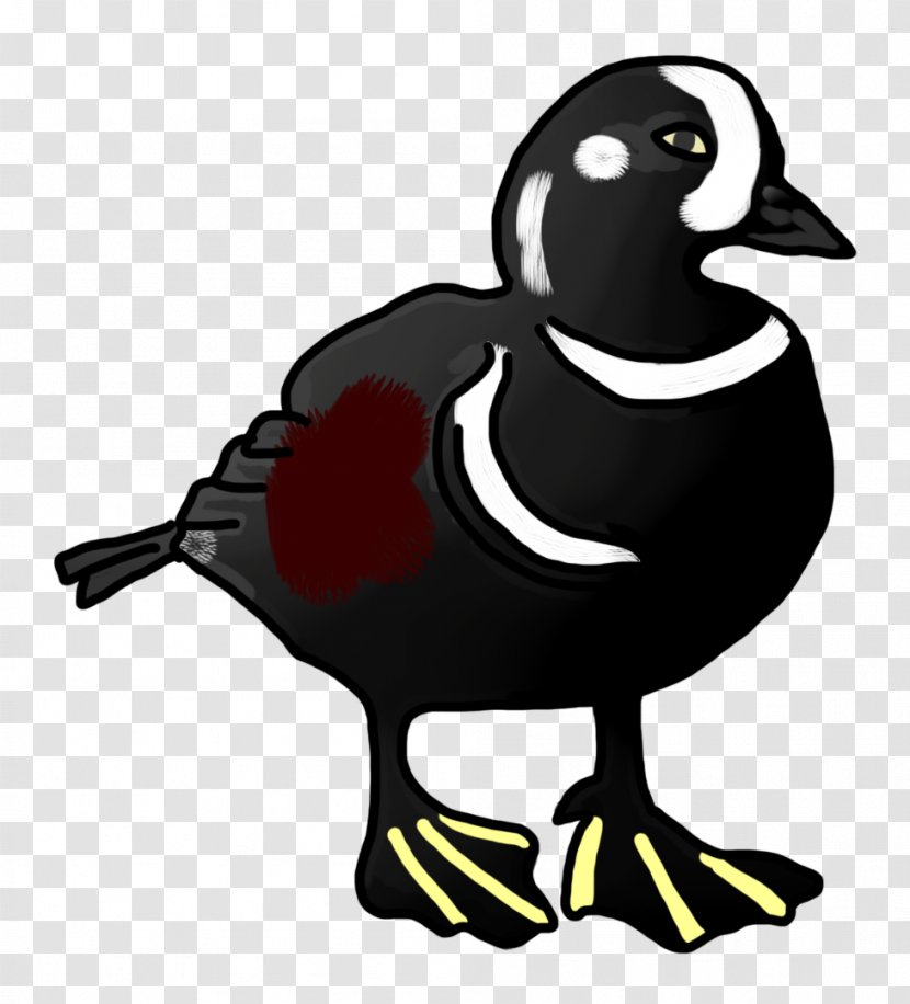 Duck Goose Clip Art - Black Transparent PNG