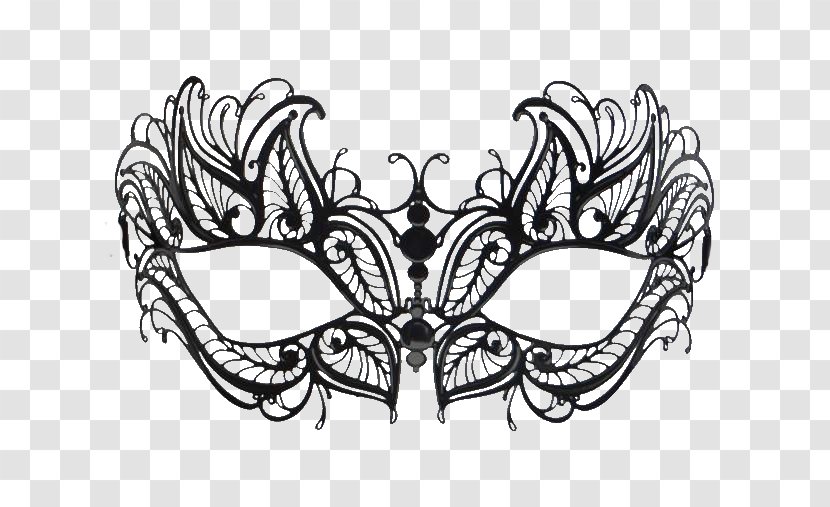 Masquerade Ball Domino Mask Venice Carnival Filigree - Fictional Character - A Four Transparent PNG