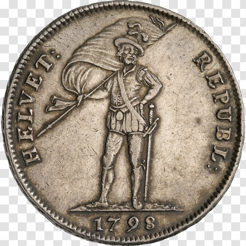 Helvetic Republic Coin Switzerland Swiss Franc Monetazione Della Repubblica Elvetica Transparent PNG