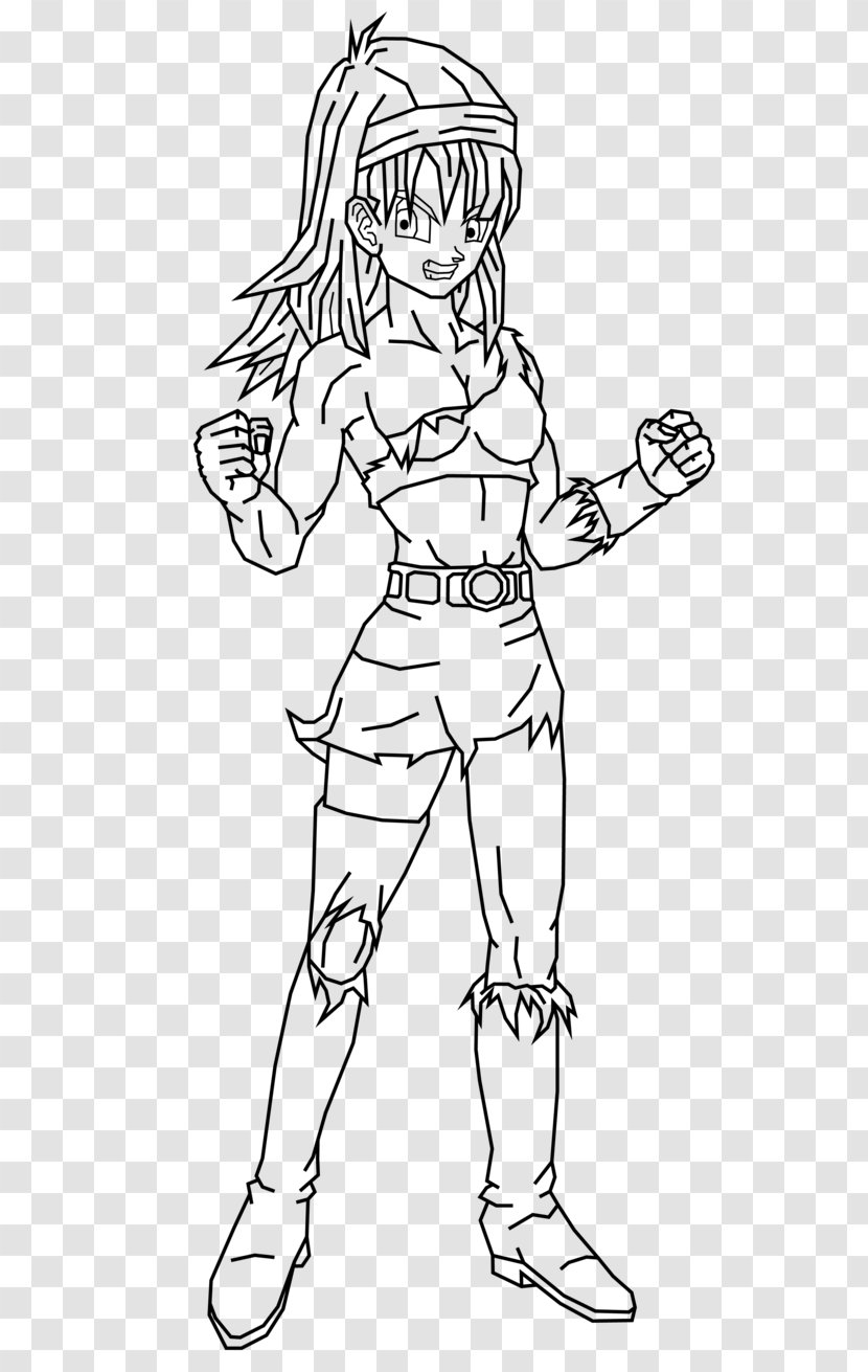 Line Art Bulla Goku Gohan Trunks Transparent PNG