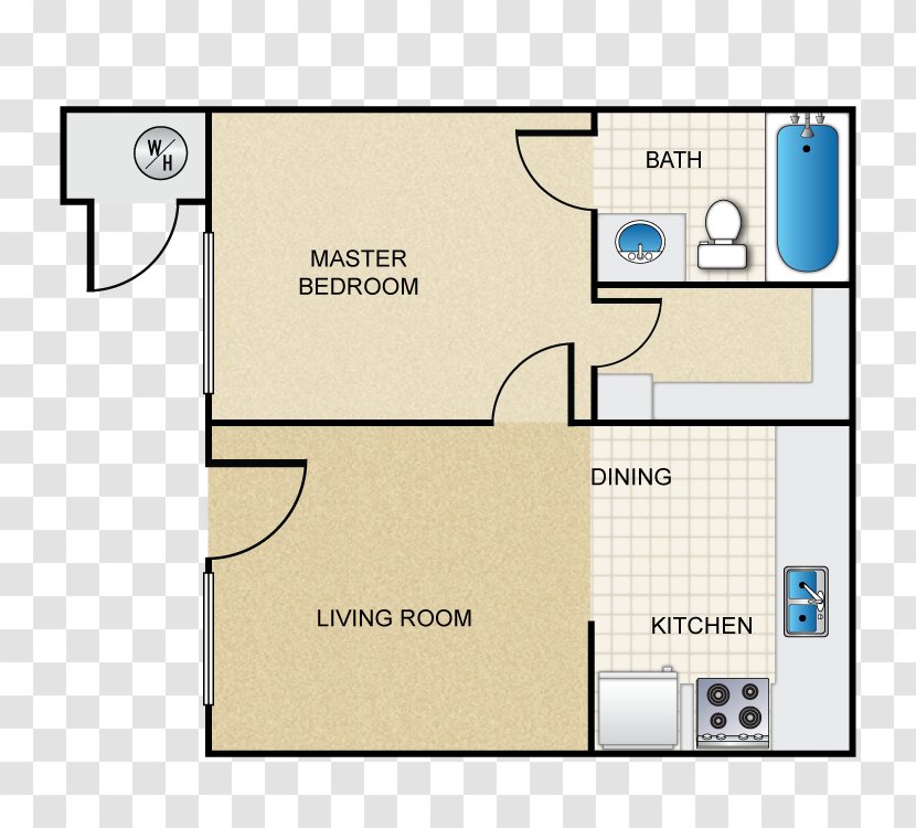 Deerfield Village On Fort Lowell Floor Plan Design - Luxury Frame Material Transparent PNG