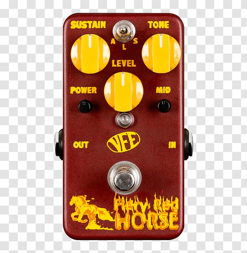 Electronics Horse Effects Processors & Pedals Distortion - Yellow Transparent PNG
