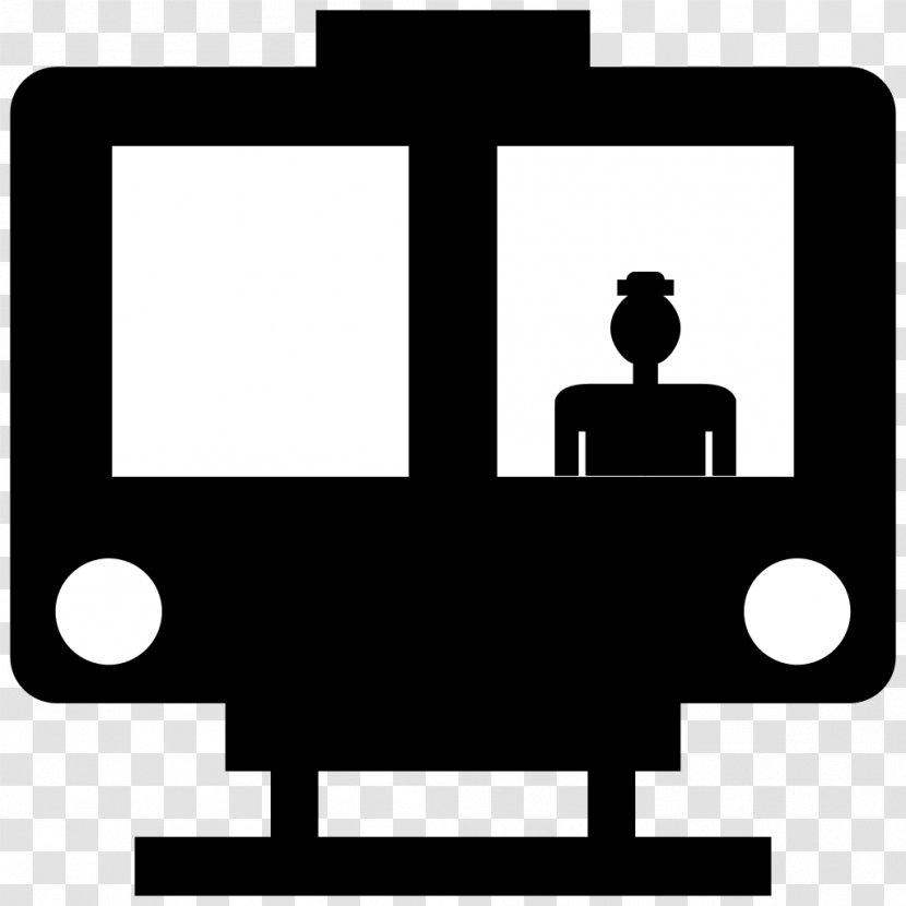 Train Rail Transport 0 Logo Clip Art - Black And White - Silhouette Transparent PNG