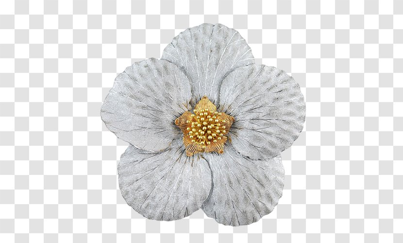 Jewellery Brooch Ornament Clip Art - Painting - Flowers Jewelry Material Transparent PNG