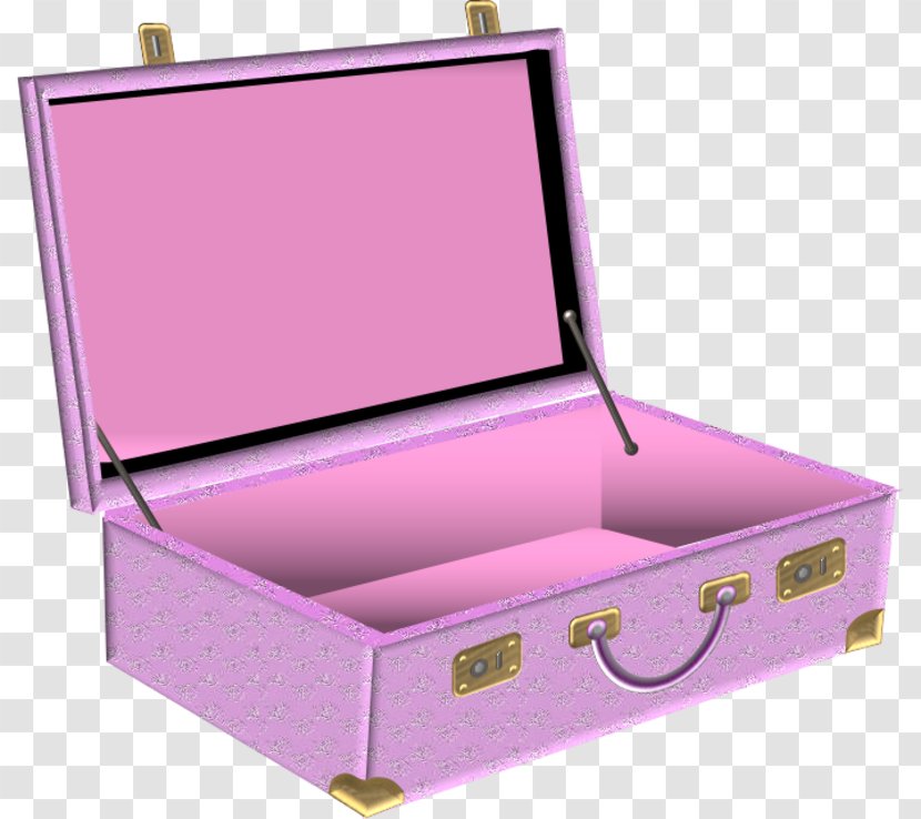 Drawing Suitcase Trunk Rectangle - Flower Transparent PNG