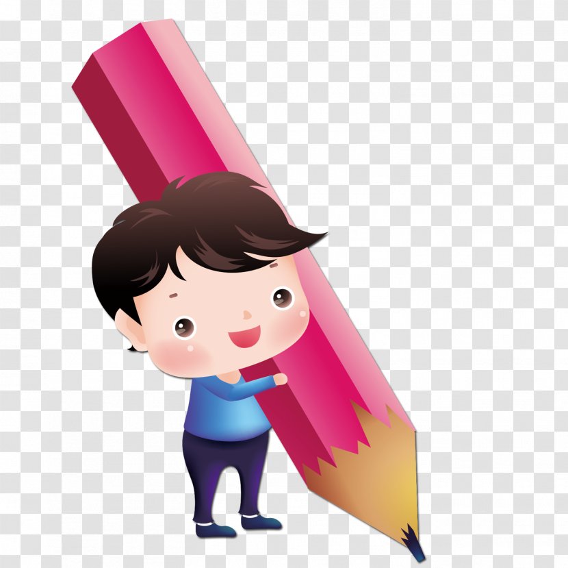 Pencil Stationery Computer File - Silhouette - Holding A Boy Transparent PNG