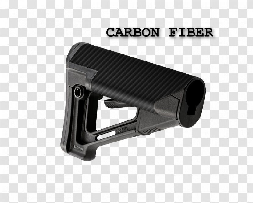 Magpul Industries Stock M4 Carbine Firearm - Frame - Carbon Fiber Transparent PNG