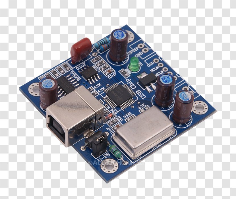 Microcontroller I²S Electronics Digital-to-analog Converter USB - Electronic Component Transparent PNG