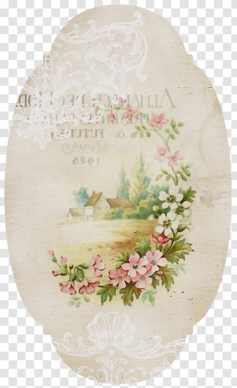 Watercolor Floral Background - Urn - Cut Flowers Transparent PNG