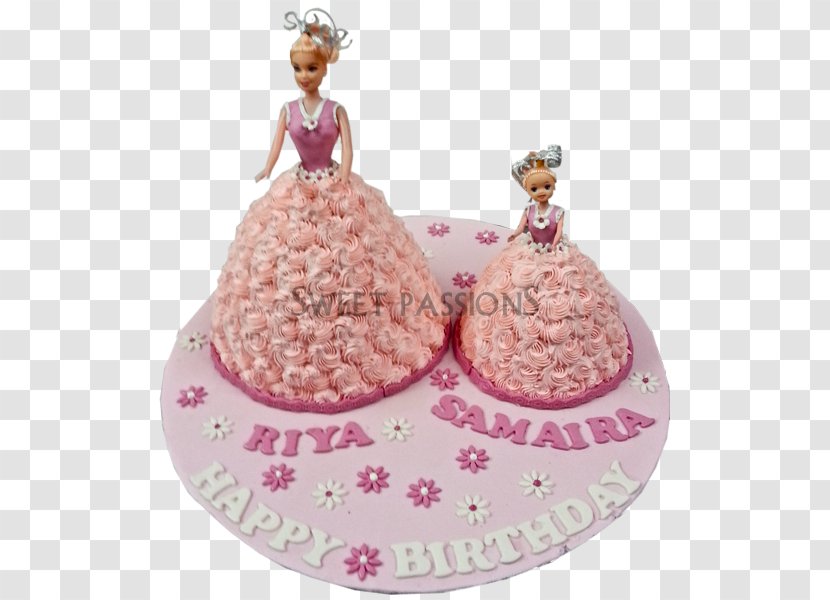 Birthday Cake Princess Chocolate Decorating Frosting & Icing - Buttercream - Mother And Daughter Transparent PNG