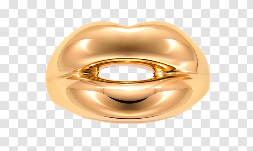 Earring Jewellery Gold Lip - Solange Azagurypartridge - Prints Transparent PNG
