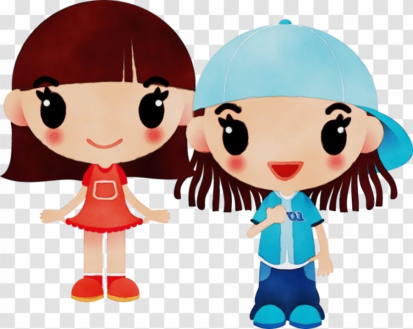 Girl Logical Reasoning Daughter Cartoon - Child Stuffed Toy Transparent PNG