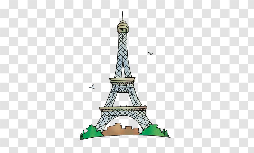 Eiffel Tower Steeple Car Landmark Spire - Poster Transparent PNG