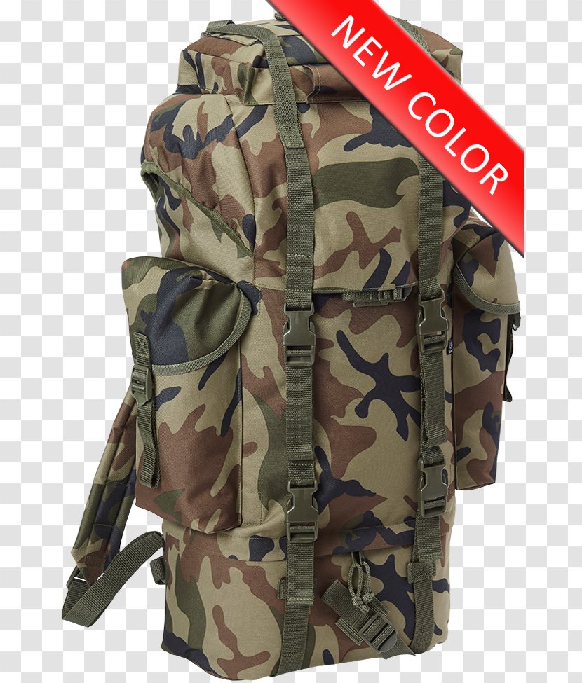 Backpack Military Camouflage Liter Bag - Molle Transparent PNG
